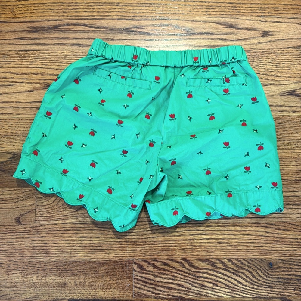 Hanna Andersson Green Tulip Pattern Shorts size 130 - Girls size 8